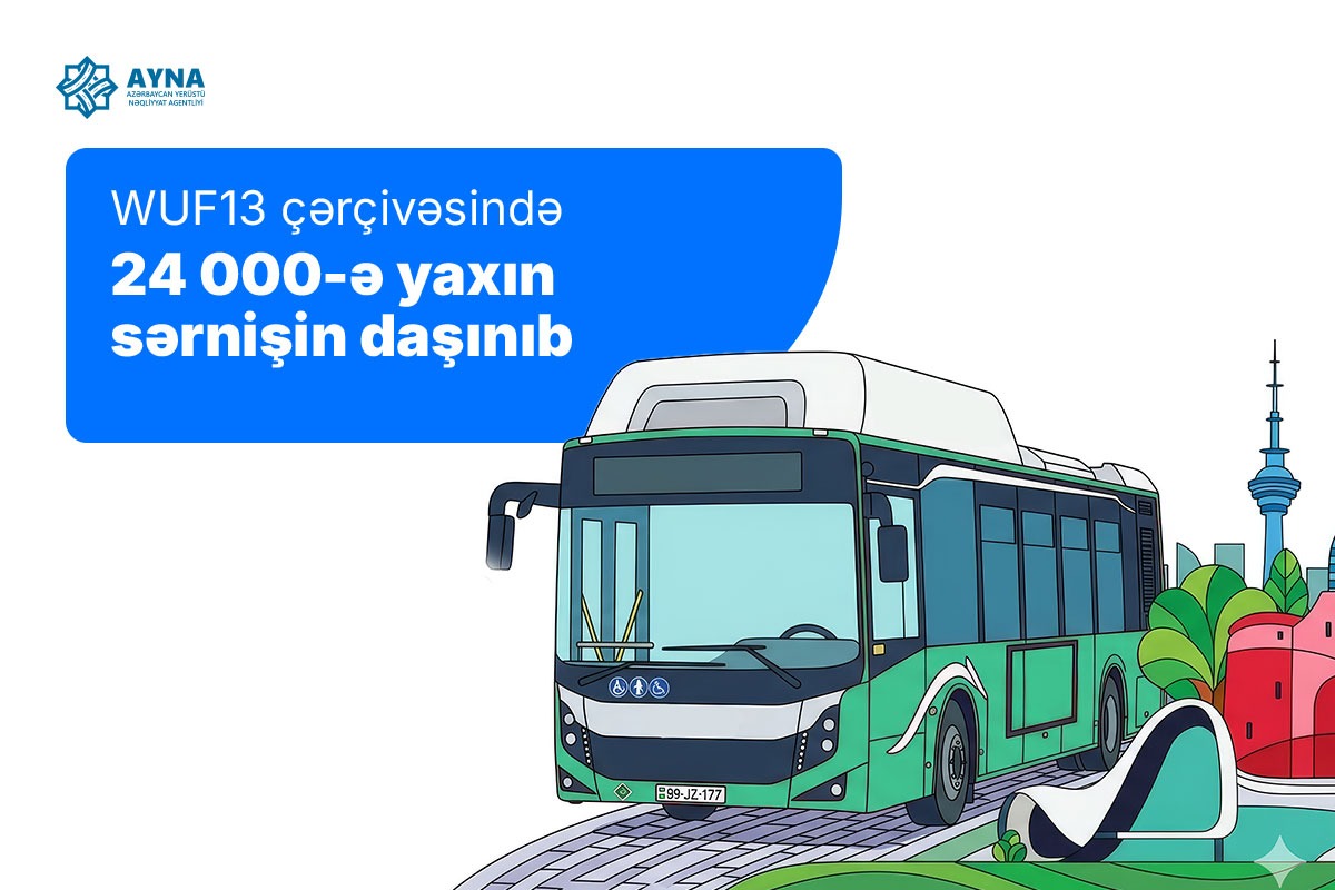 AYNA: WUF13 çərçivəsində 24 000-ə yaxın sərnişin daşınıb