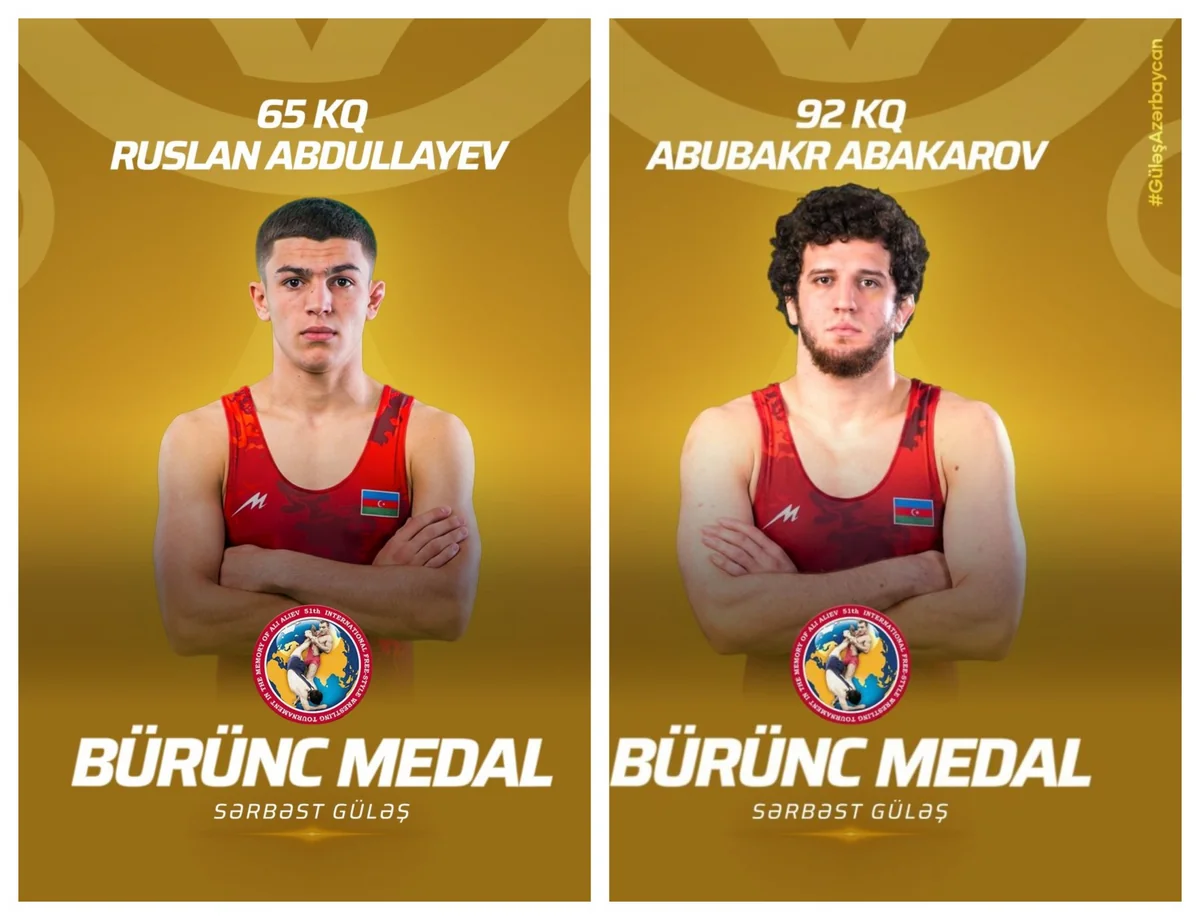 Azərbaycanın iki sərbəst güləşçisi Rusiyadan bürünc medalla qayıdır 