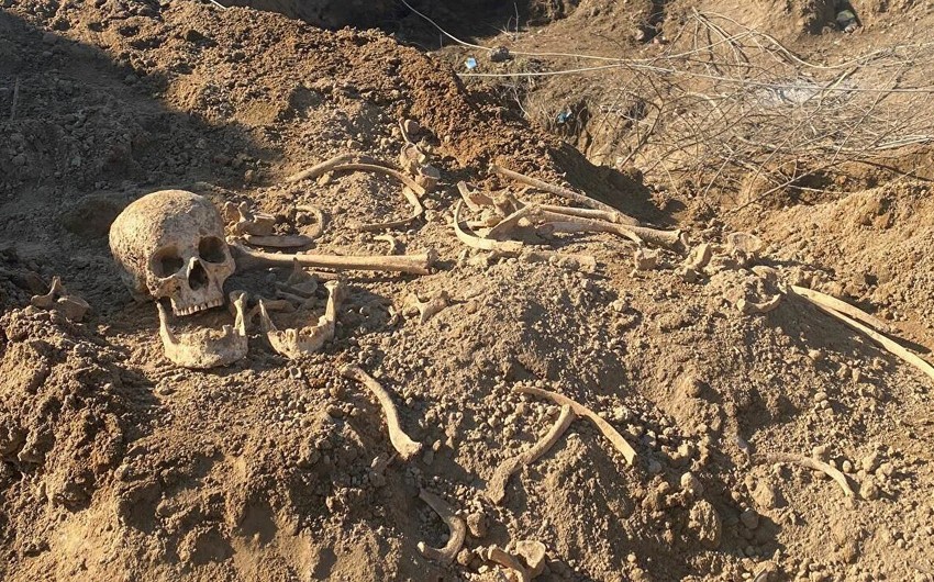 Ağdərədə itkin düşən ailəyə aid olduğu ehtimal edilən sümük qalıqları tapılıb