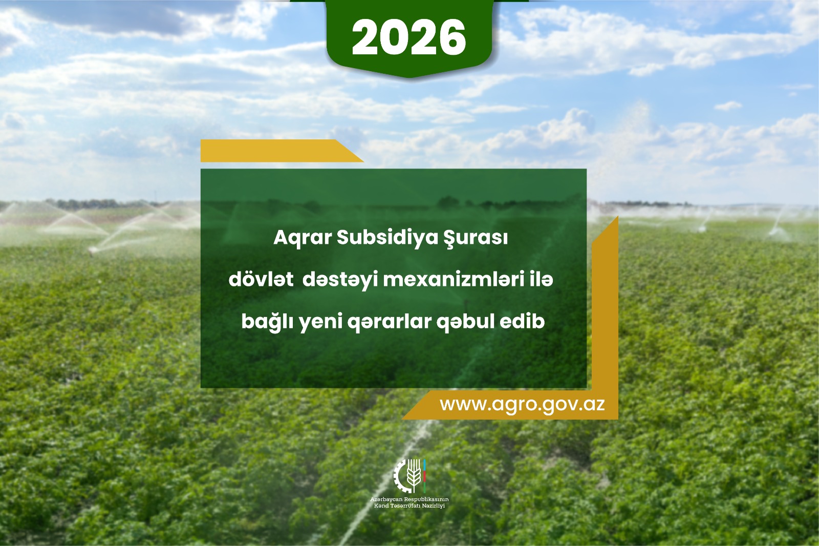 Aqrar Subsidiya Şurası dövlət dəstəyi mexanizmləri ilə bağlı yeni qərarlar qəbul edib