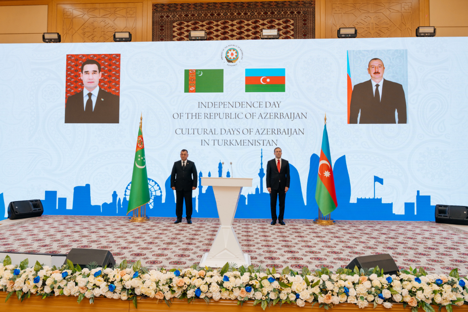 Türkmənistanda Müstəqillik Günü və Azərbaycanın Mədəniyyət Günləri qeyd olunub