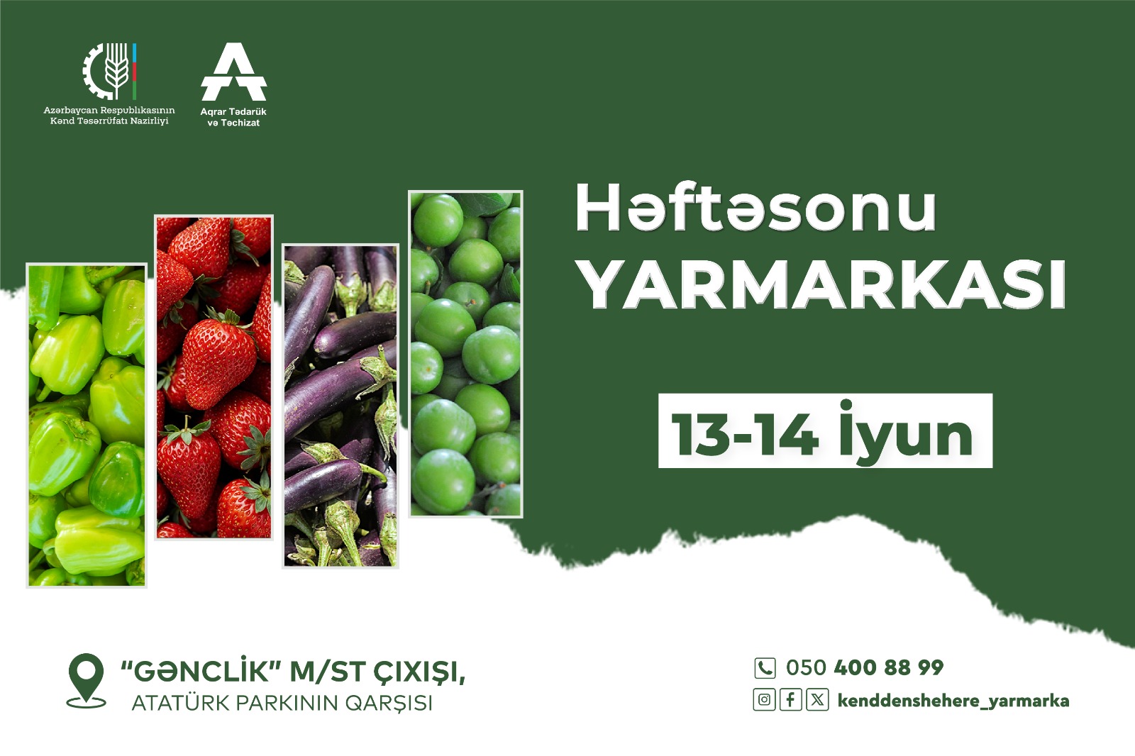 Bakıda növbəti “Kənddən Şəhərə” həftəsonu yarmarkası təşkil olunacaq 