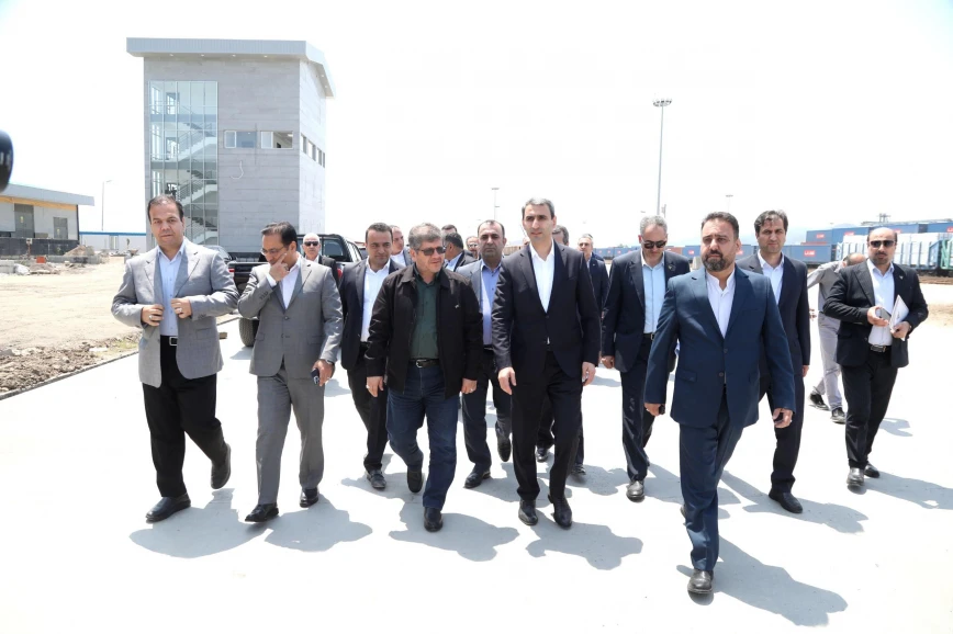 ADY və İran Dəmir Yollarının rəhbərliyi Astara Terminalında tikinti işlərinin gedişi ilə tanış olub