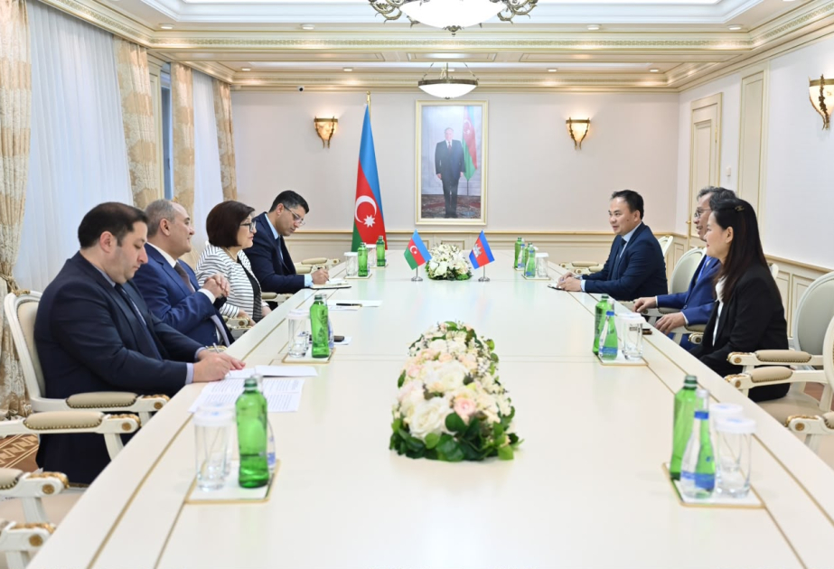 Sahibə Qafarova Kamboca Krallığı Senatının sədr müavini ilə görüşüb
