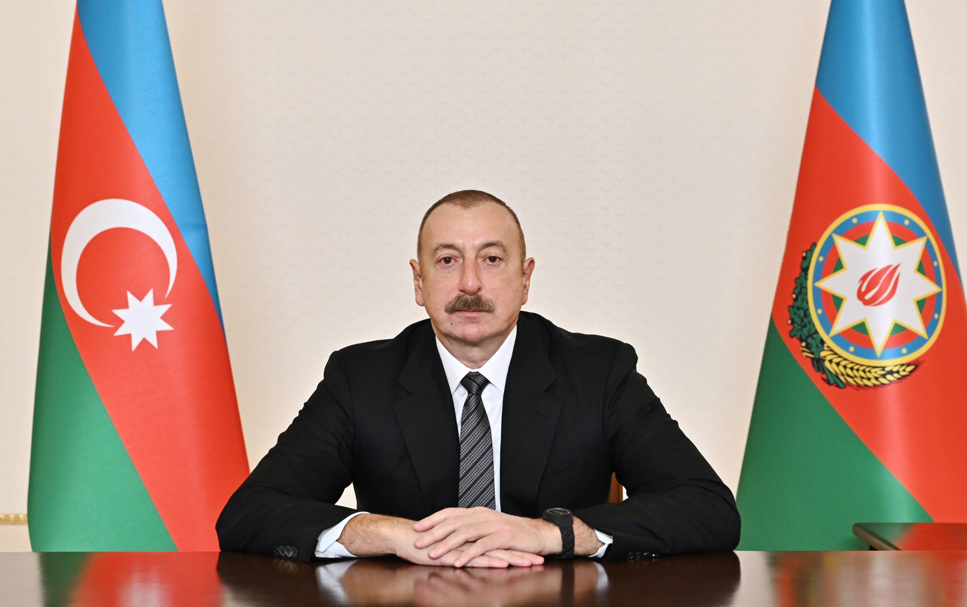 İlham Əliyev Şuşada keçirilən beynəlxalq konfransın iştirakçılarına müraciət ünvanlayıb