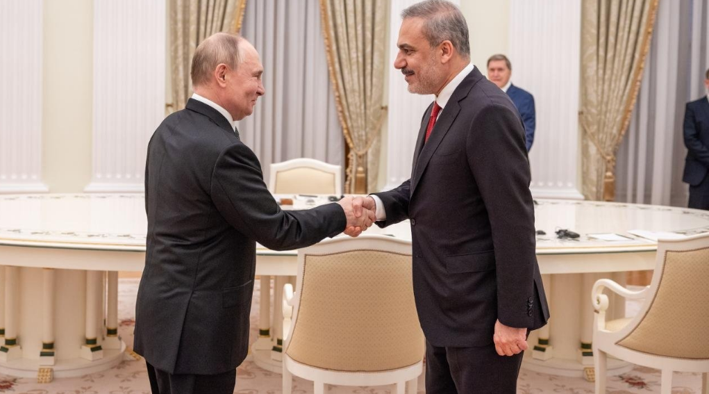 Vladimir Putin Hakan Fidanı qəbul edib