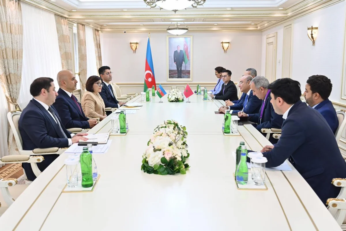Sahibə Qafarova Mərakeş Krallığı Nümayəndələr Palatası sədrinin müavini ilə görüşüb