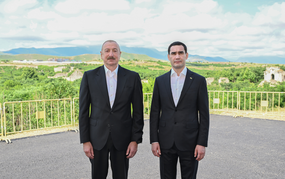 Azərbaycan və Türkmənistan liderlərinin Şuşa səfərindən VİDEO