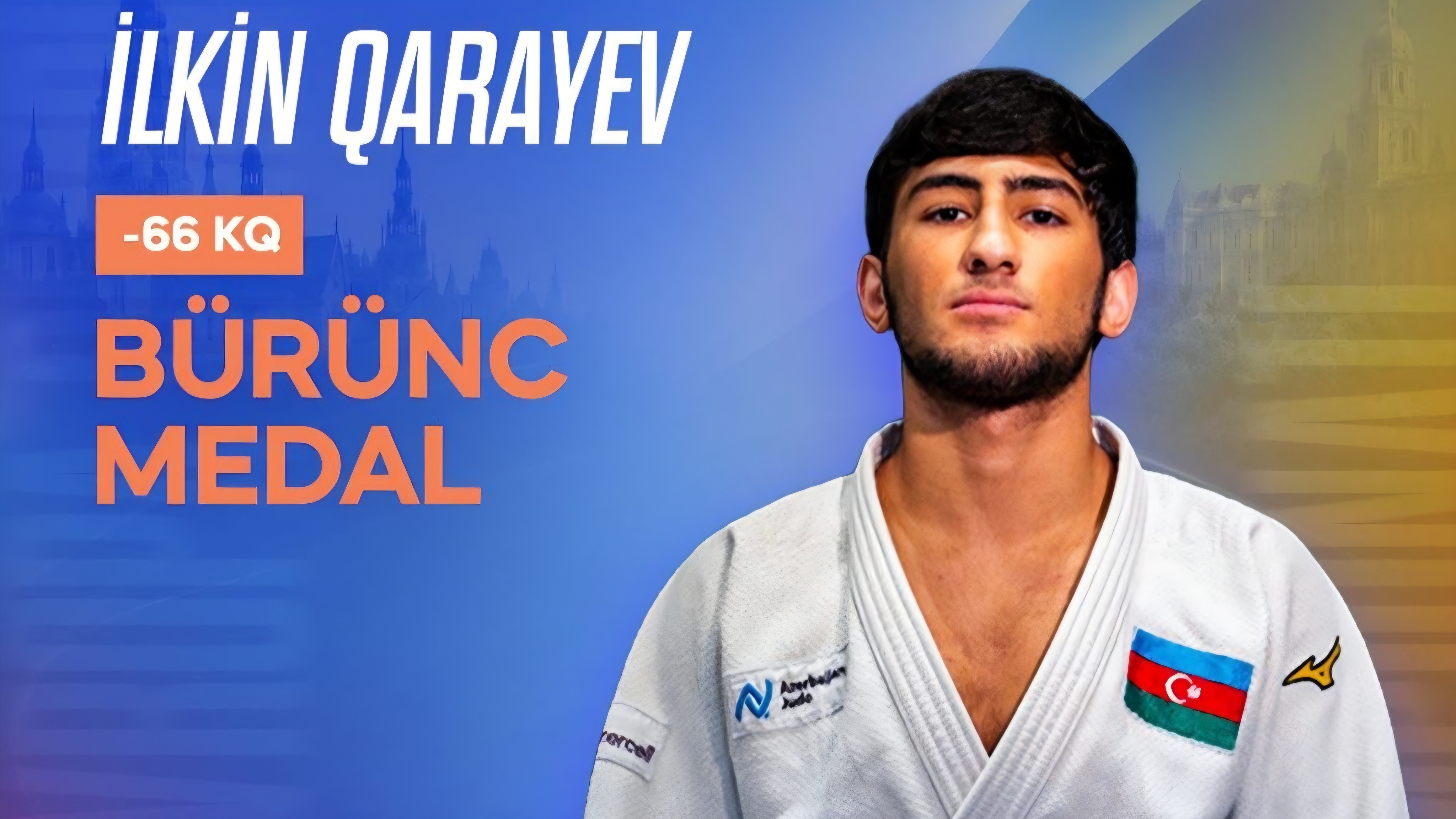 Azərbaycanın daha bir yeniyetmə cüdoçusu Avropa çempionatında bürünc medal qazandı