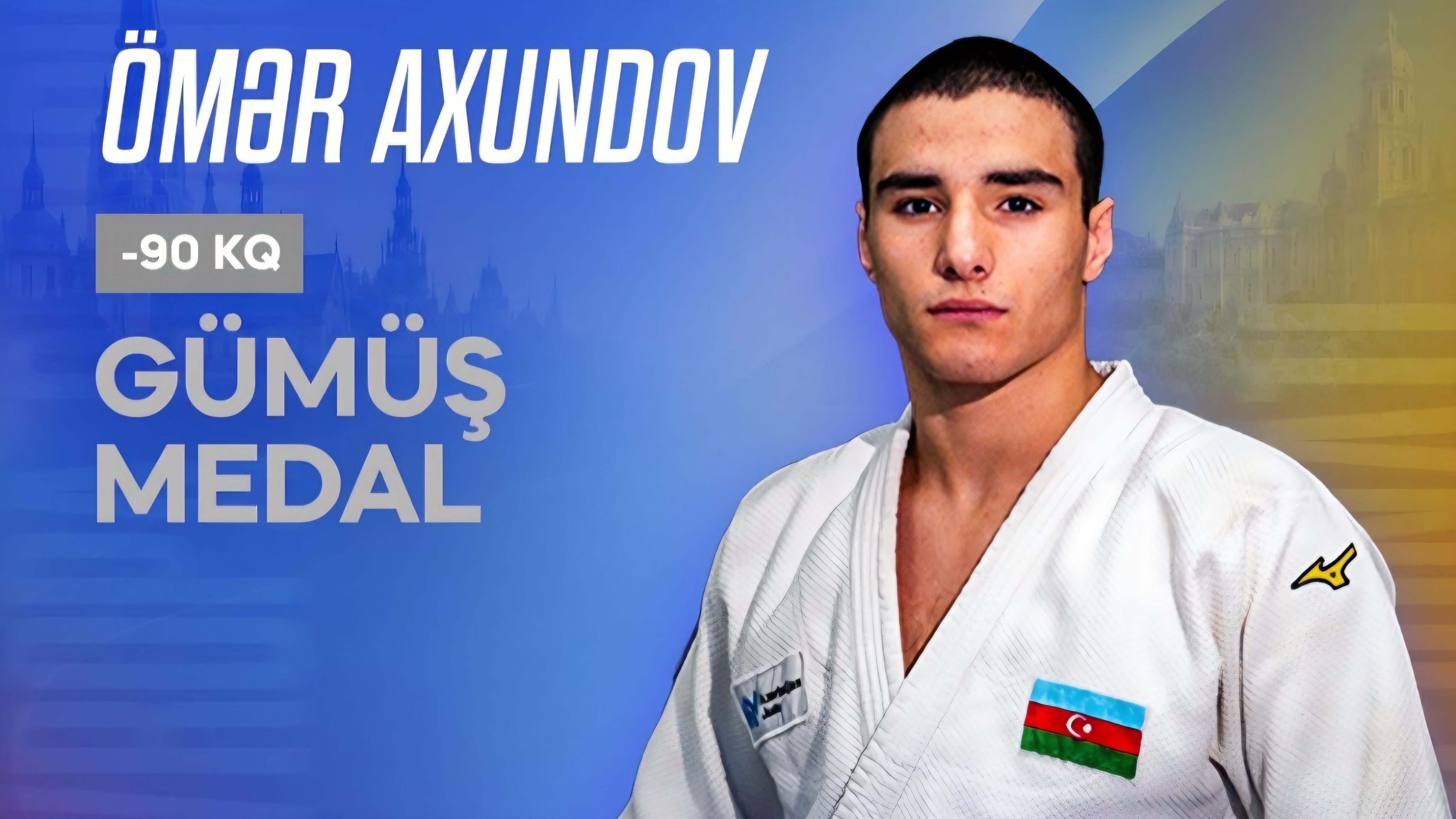 Avropa Çempionatı: Azərbaycanın daha bir yeniyetmə cüdoçusu gümüş medal qazandı 