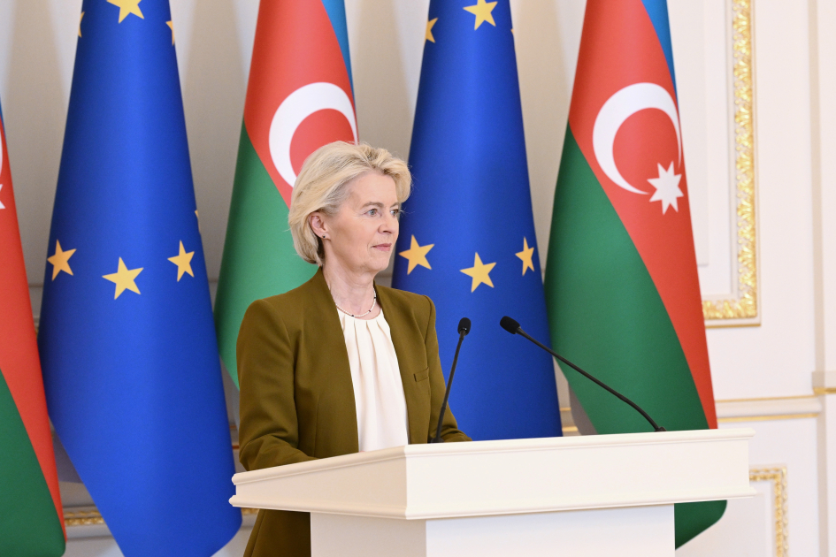 Ursula Fon der Lyayen: Azərbaycan Avropa İttifaqı üçün etibarlı tərəfdaş olduğunu sübut edib