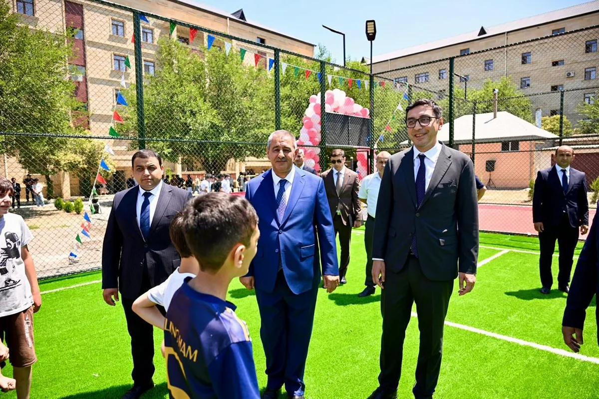Naftalan, Samux və Mingəçevirdə “Sağlam məhəllə” idman zonaları istifadəyə verilib