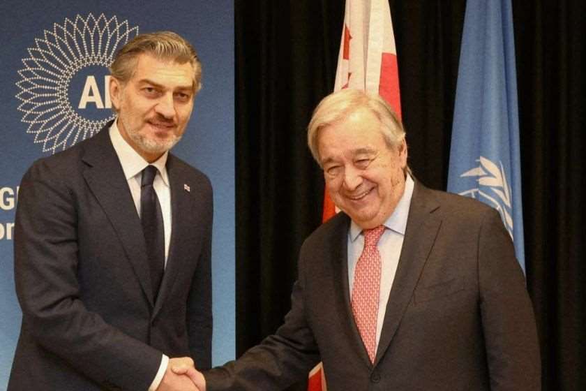 Gürcüstan prezidenti Antonio Quterreşlə görüşüb