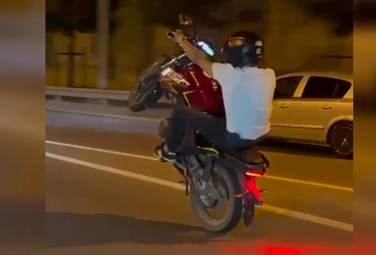 Bakıda motoxuliqanlıq edən və görüntüləri paylaşan şəxs həbs olunub