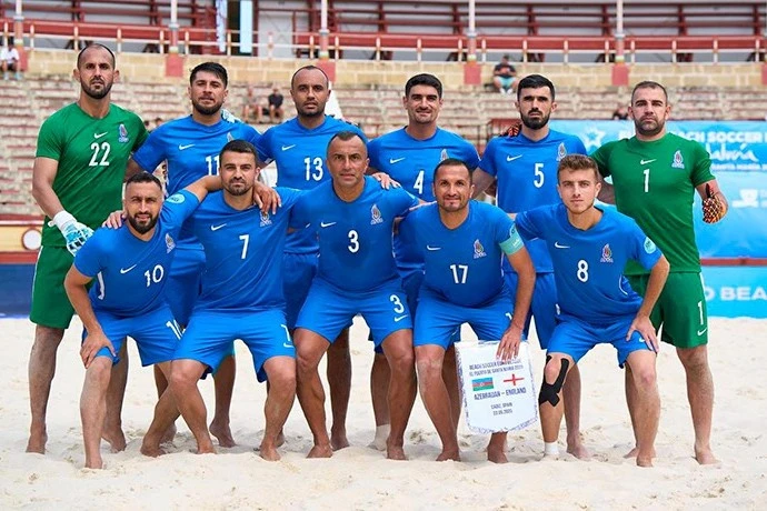 Azərbaycanın çimərlik futbolu millisi Gürcüstana qalib gəlib
