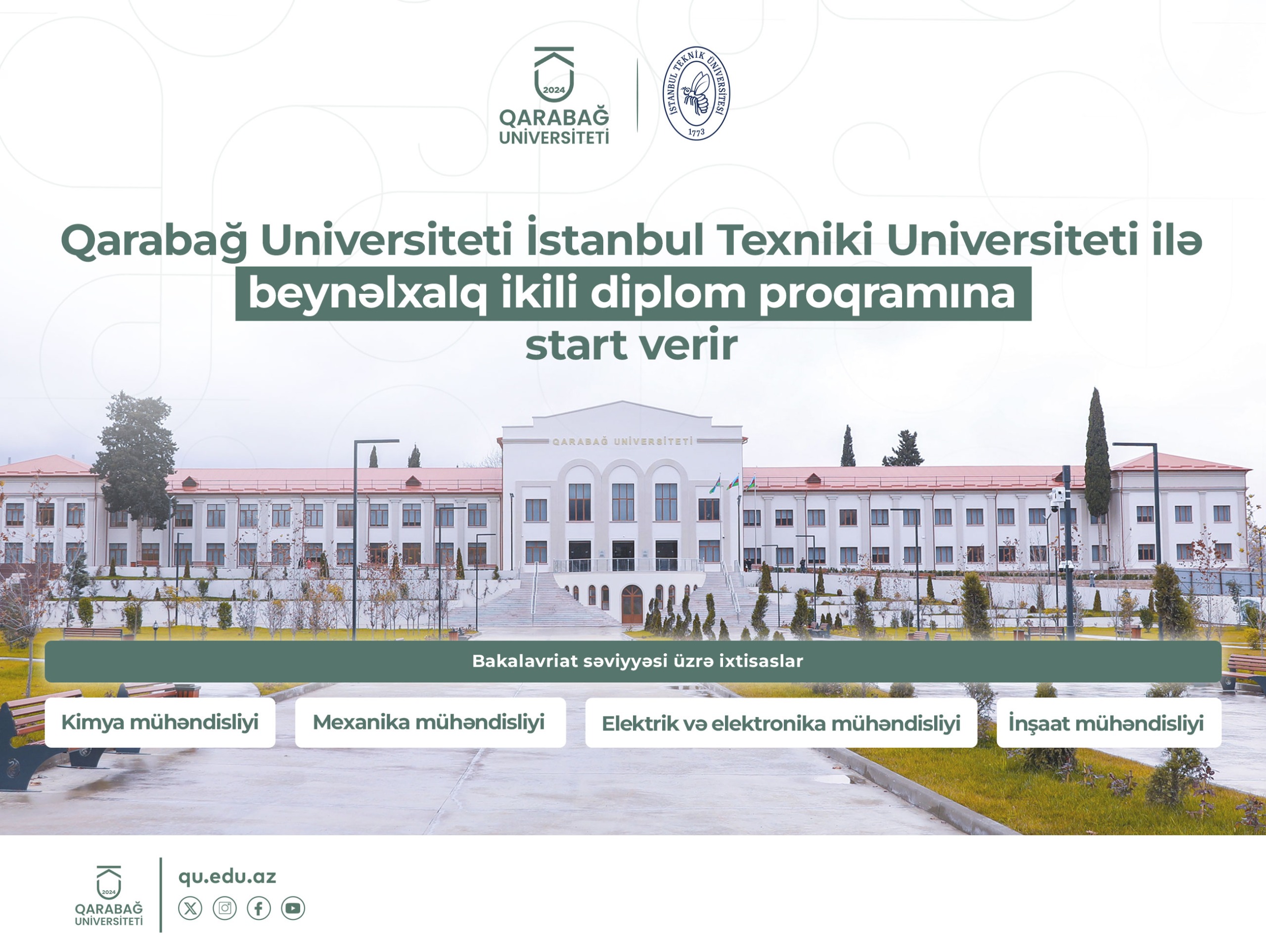 Qarabağ Universiteti İTÜ ilə beynəlxalq ikili diplom proqramına start verir