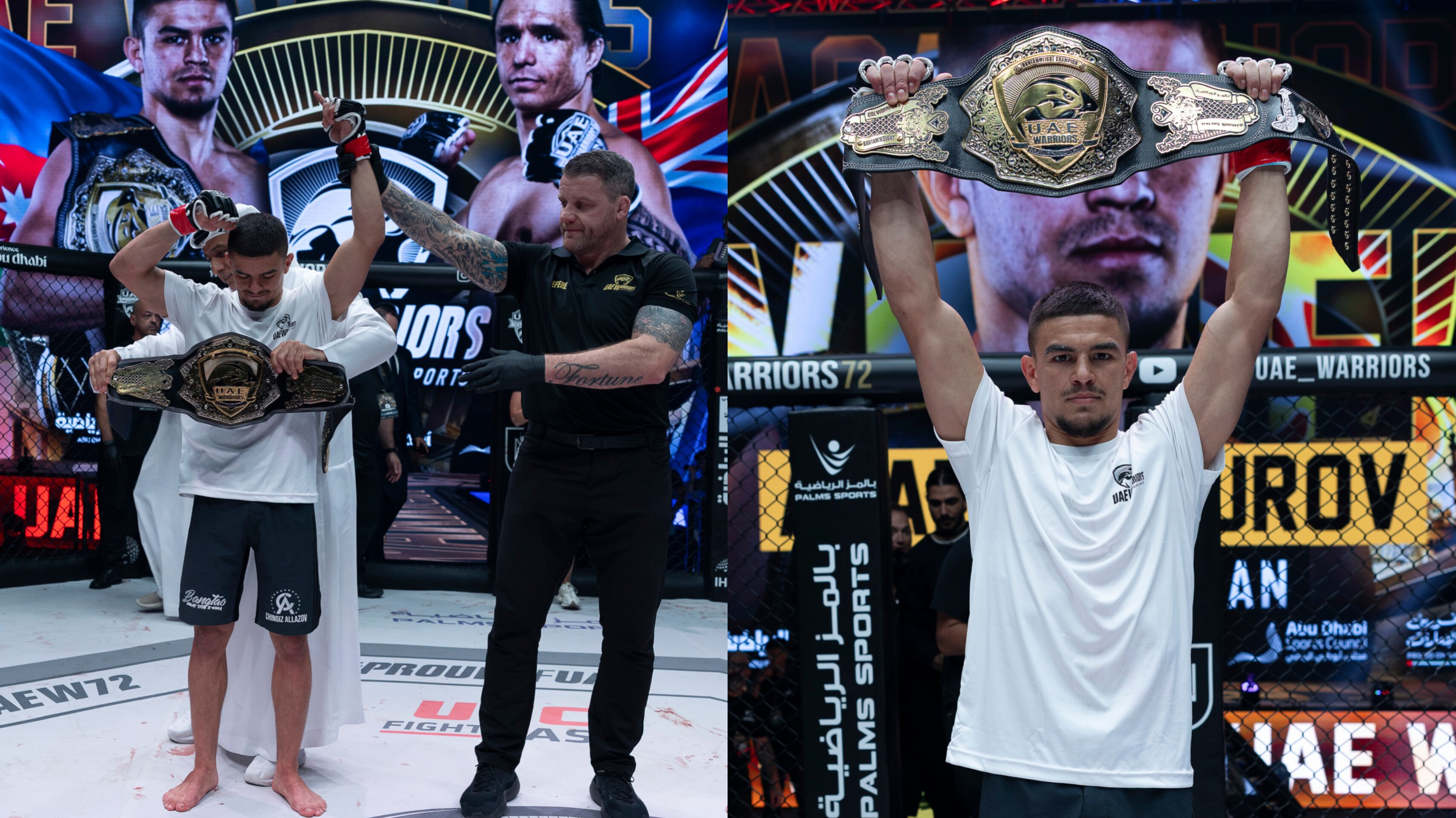 Azərbaycanlı MMA döyüşçüsü kəmər döyüşündə qalib gəldi