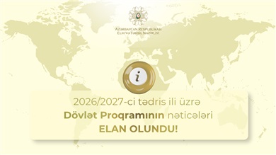 Dövlət Proqramı üzrə təqaüdçülərin siyahısı müəyyən olunub