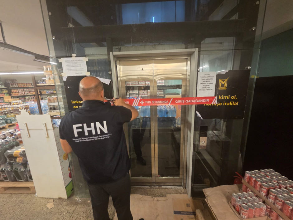 FHN təhlükəsizlik tələblərinə cavab verməyən liftin istismarını dayandırıb