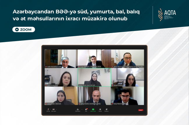 Azərbaycandan BƏƏ-yə süd, yumurta, bal, balıq və ət məhsullarının ixracı müzakirə olunub