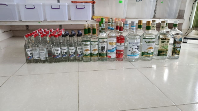 Astara və Lənkəranda marketdə saxta alkoqollu içkilər aşkarlanıb